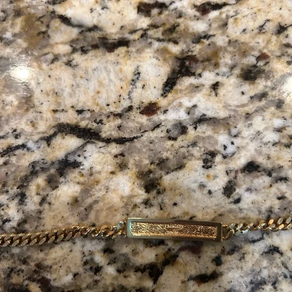 Christian Dior CD logo gold plated bracelet bangle 20cm - Picture 3 of 4